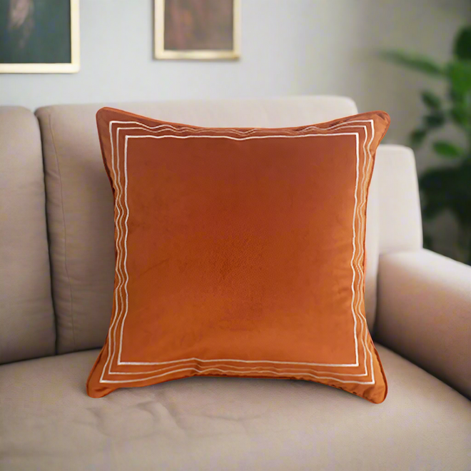 Vibrant Color Simple Geometric Velvet Throw Pillow Covers