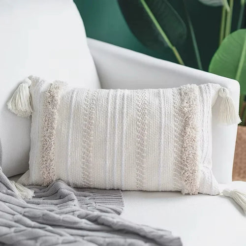 Warm Neutral Color Ensemble of Throw Pillow Covers - The Finishing Touch Decor