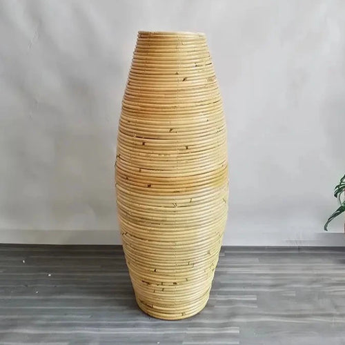Indonesian Bamboo Handmade Rattan Vase - The Finishing Touch Decor