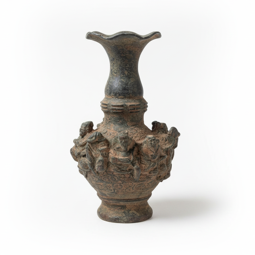 Eight Immortals Ancient Artifact Bronze Sculpture
