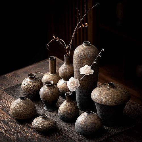 Coarse Ceramic Ceramic Pottery Dry Flower Vase