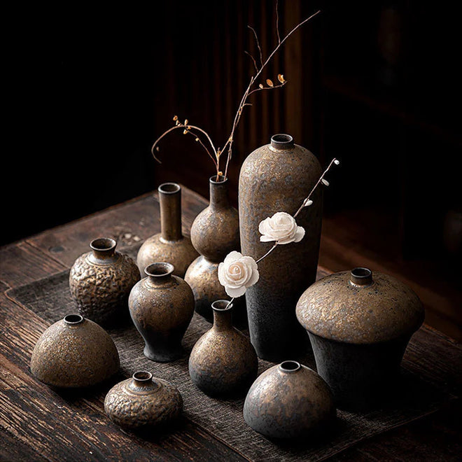 Coarse Ceramic Ceramic Pottery Dry Flower Vase