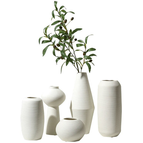 Brushed Handmade Ceramic Modern Minimalist Vases - The Finishing Touch Decor