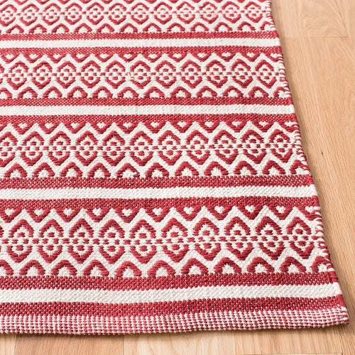 Handmade Ikat Woven Bohemian 4x6ft Cotton Rug