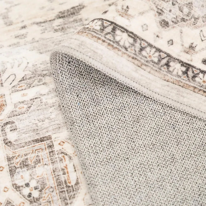 Area Rugs 10x14 Living Room：Machine Washable Rug - Soft Carpet for Bedroom - Stain Resistant Vintage Distressed Area Rug 10'x14'