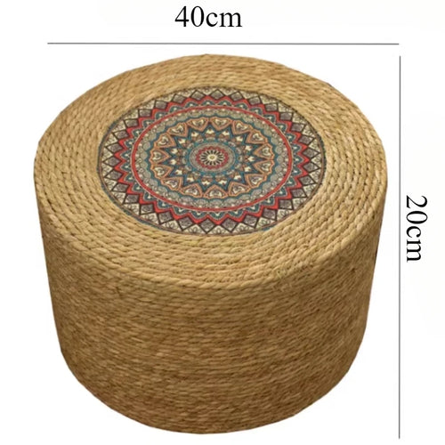 Portable Stools Round Shoe Changing Stool Multifunctional Footstool Removable Small Interior Furniture for Home Weaving Design