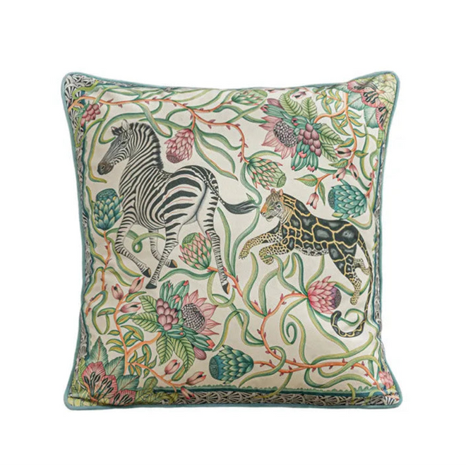 Vintage Animal Flora Velvet Throw Pillow Covers - The Finishing Touch Decor