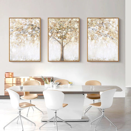 Divided 3 Piece Landscape Tree Painting Canvas Prints - The Finishing Touch Decor