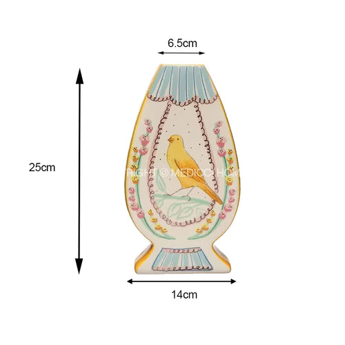 Wilde's Nightingale Birds Porcelain Ceramic Vase