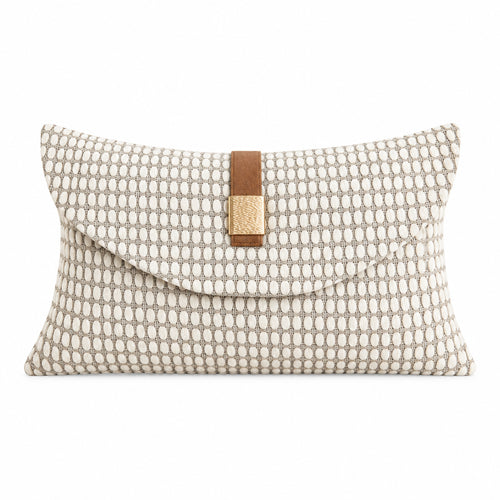 Cream & Greige Wabi-Sabi Fringed Throw Pillow Covers
