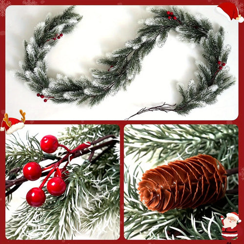 Artificial Berries & Pinecone 6ft Garland