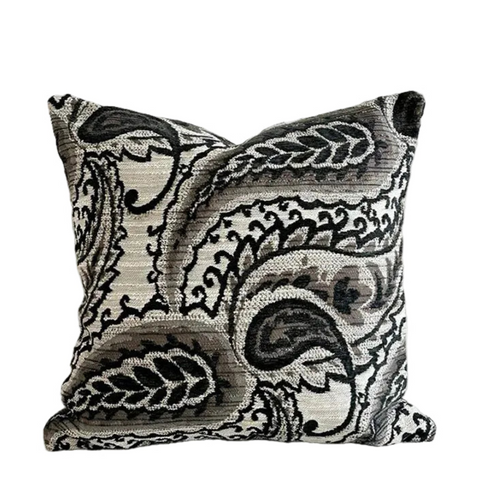 Paisley Pattern Textured Luxury Throw Pillow Covers