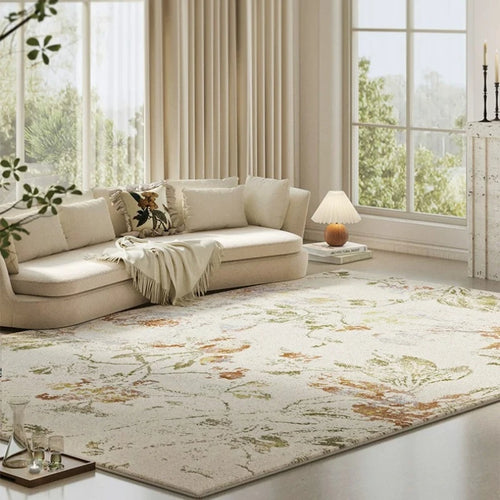 French Style Pastoral Floral Pattern Area Rugs