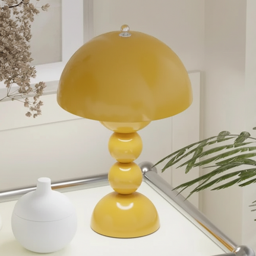 Post-Modern Mushroom USB Table Lamp by The Finishing Touch Decor, dimmable lighting with a unique mushroom design.
