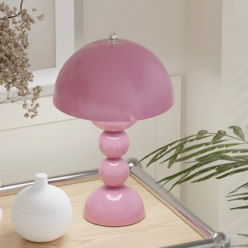 Post-Modern Mushroom Dimmable USB Table Lamp by The Finishing Touch Decor, featuring a unique mushroom-shaped design and adjustable lighting.