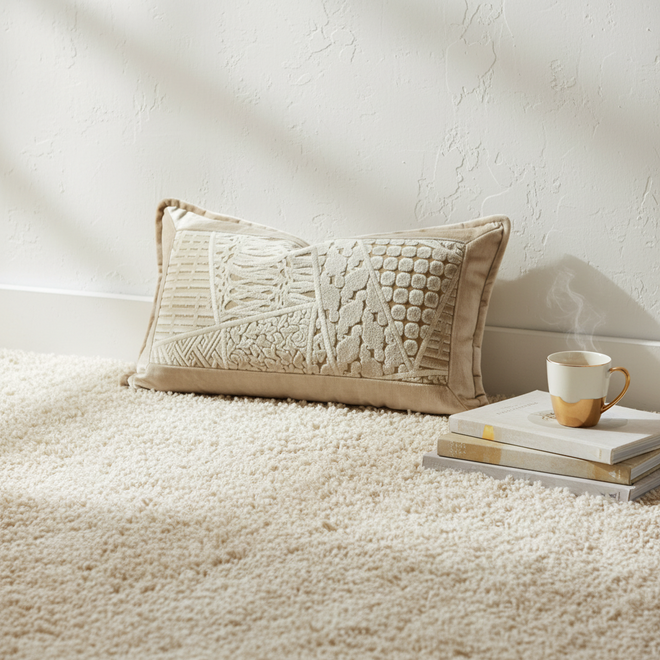 Trellis Cut Velvet Fringed Throw Pillow Covers