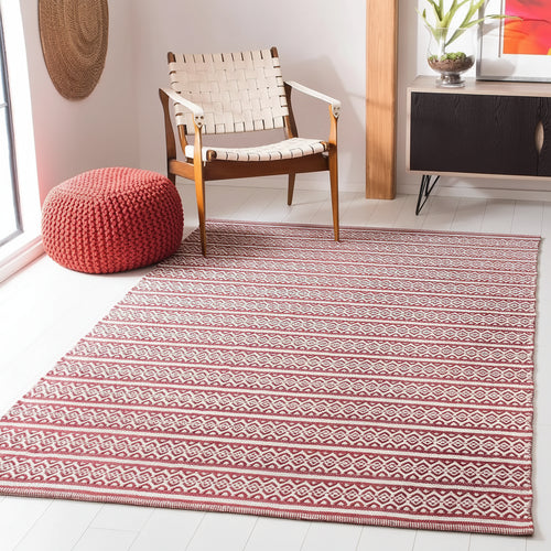 Handmade Ikat Woven Bohemian 4x6ft Cotton Rug