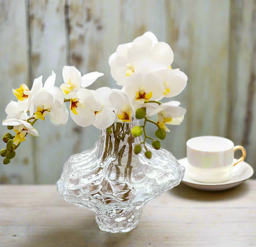 Luxury Nordic Minimalist Style Frosting Glass Vase Classic Home Living Room Decoration Stand For Flowers Decorative Vases Modern