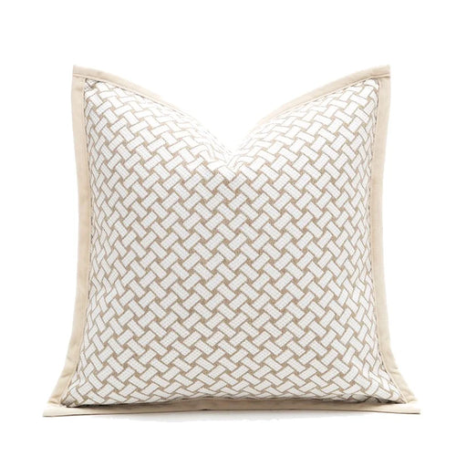 Oatmeal Pillow Soft Cushion Case Luxury Decorative Pillow Cover For Sofa Chair 45x45 50x50 Warm Living Room Home Decorations