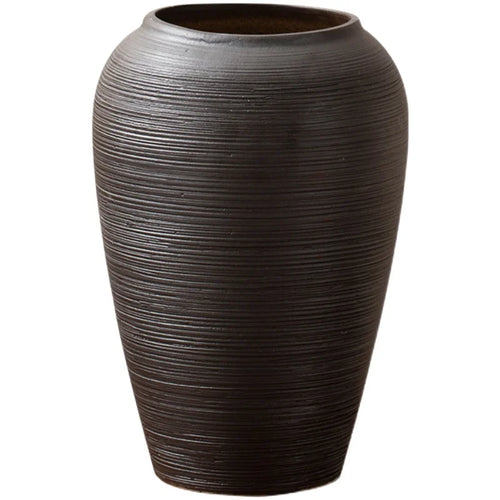 Scandinavian Black Wabi Sabi Jingdezhen Ceramic Vases - The Finishing Touch Decor