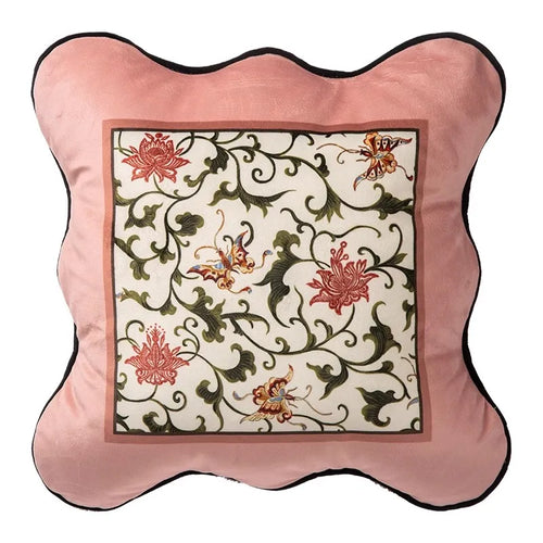 French Vintage Style Floral Pattern Throw Pillow Covers