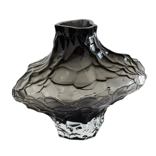 Luxury Nordic Minimalist Style Frosting Glass Vase Classic Home Living Room Decoration Stand For Flowers Decorative Vases Modern