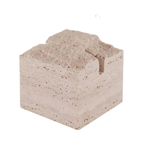 Natural Travertine Stone Business Card Holder