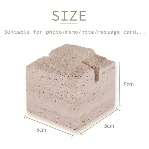 Natural Travertine Stone Business Card Holder