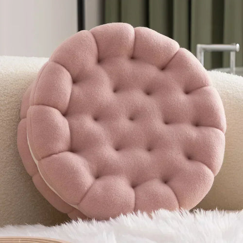 Round Sandwich Cookie Full Accent Pillows