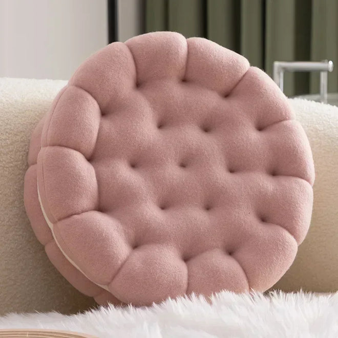 Round Sandwich Cookie Full Accent Pillows