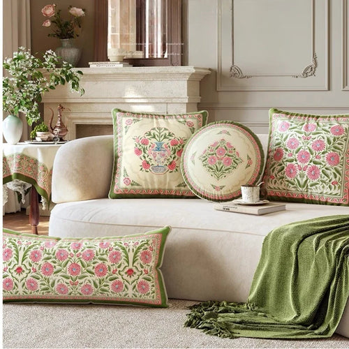 Farmhouse Garden Chic Throw Pillows