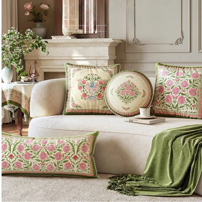 Farmhouse Garden Chic Throw Pillows