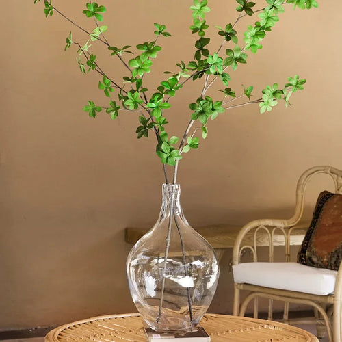Smoke Clear Glass Japanese Style Big Belly Vases - The Finishing Touch Decor