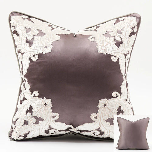 Velvet Embossed Luxury Throw Pillow Cover - The Finishing Touch Decor