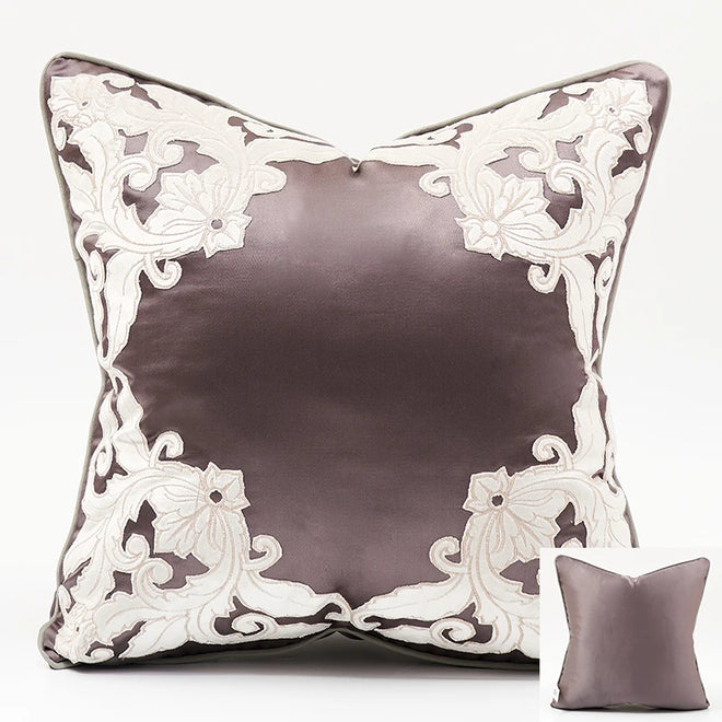 Velvet Embossed Luxury Throw Pillow Cover - The Finishing Touch Decor