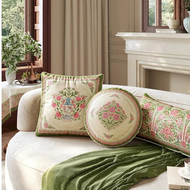 Farmhouse Garden Chic Throw Pillows