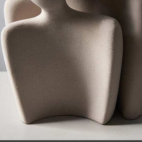 Nestled "Abstract Embrace" Modern Ceramic Figurines - The Finishing Touch Decor