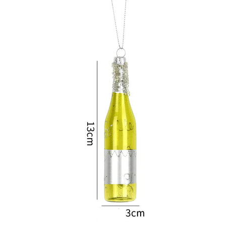 Painted Assortment of Food-Shaped Tree Ornaments