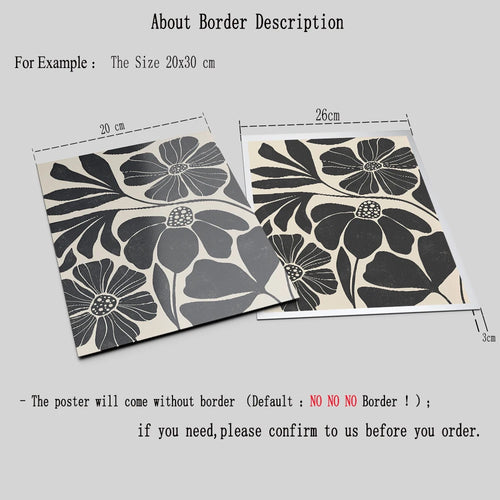 Matching Black Abstract Floral Nordic Wall Art Canvas Prints - The Finishing Touch Decor