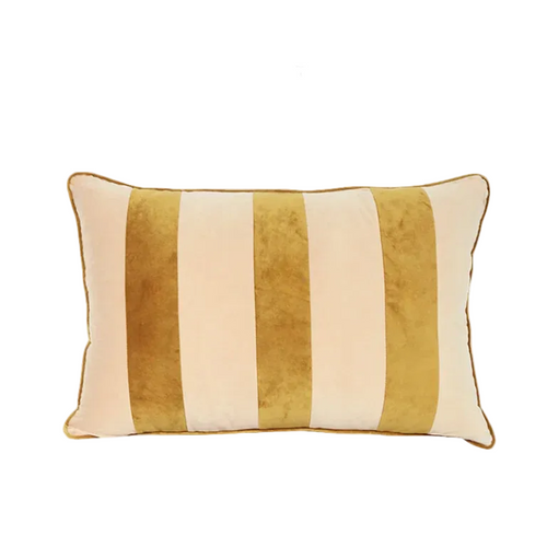 Modern Striped Velvet Throw Pillow Covers