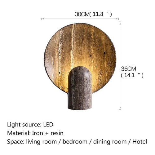 Scandinavian Dark Resin Plate Nordic Table Light Modern Side Table Lamp - The Finishing Touch Decor