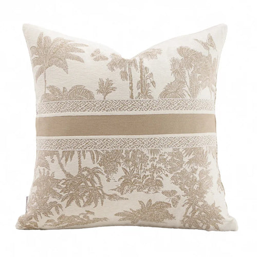 French luxury chenille throw pillow cover from The Finishing Touch Decor, soft textured fabric with elegant design.