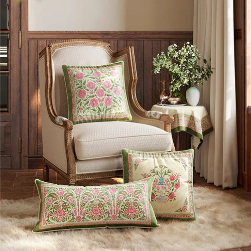 Farmhouse Garden Chic Throw Pillows