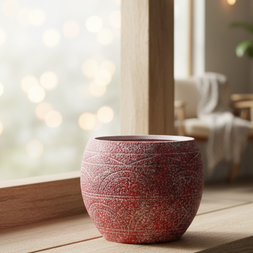 Mediterranean Succulent Ceramic Flowerpot