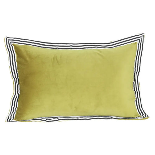 Modern Striped Velvet Throw Pillow Covers
