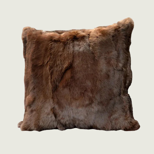 Soft Authentic Rabbit Fur Throw Pillow Covers
