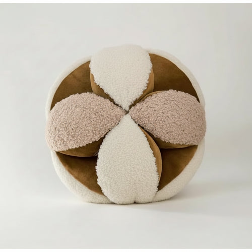 Modern round geometric throw pillow by The Finishing Touch Decor featuring spherical shapes and stylish design.