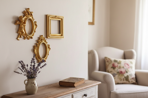 European Baroque Style Gold Resin Photo Frames