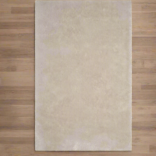 Plush Eggshell Handmade Thick Shag Area Rug 6 x 9ft