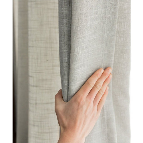 Linen Textured Semi-Shade Long Gauze Window Curtains - The Finishing Touch Decor